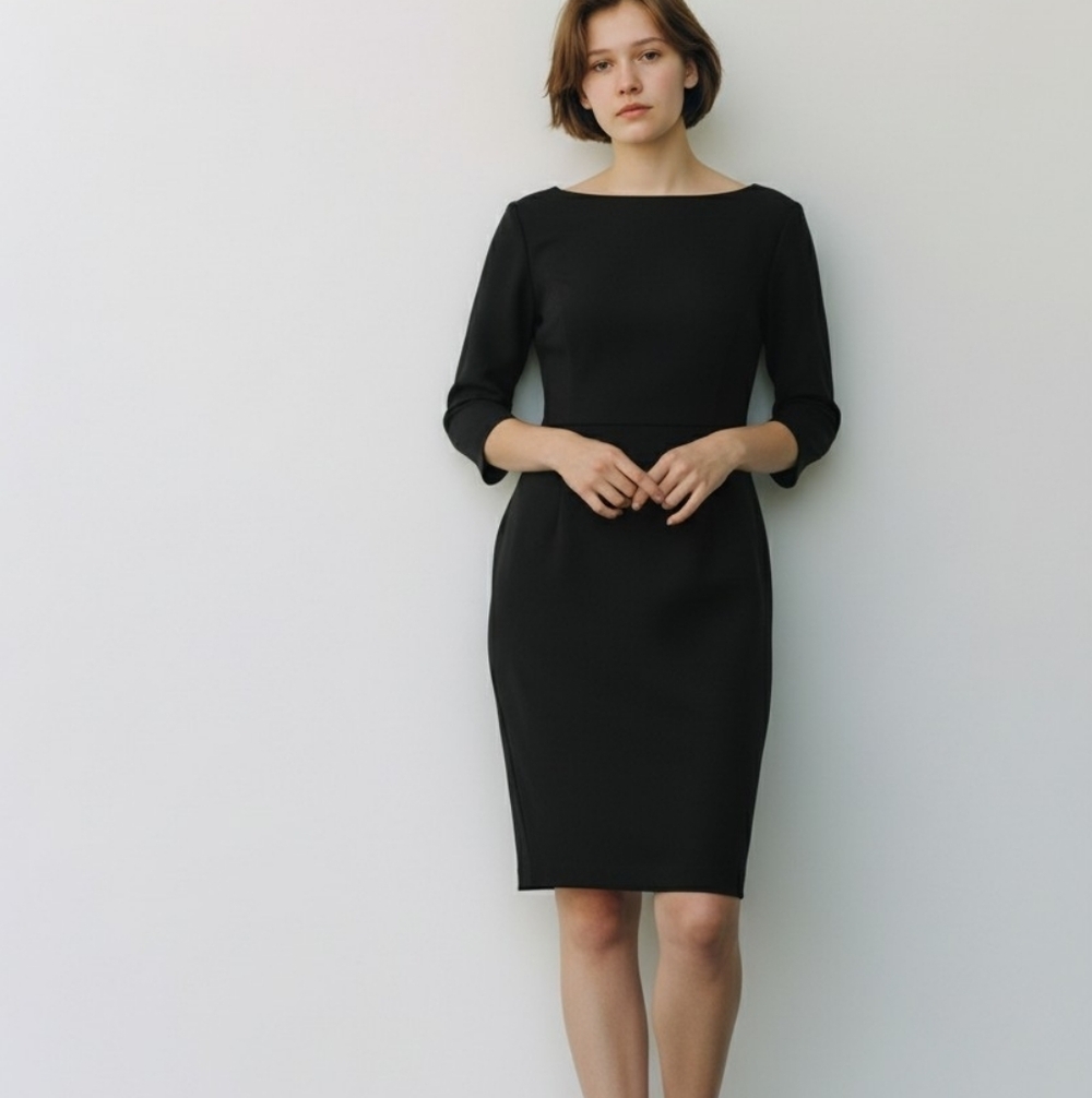 Classic Banana Republic Classic Black Dress, Thick Fabric